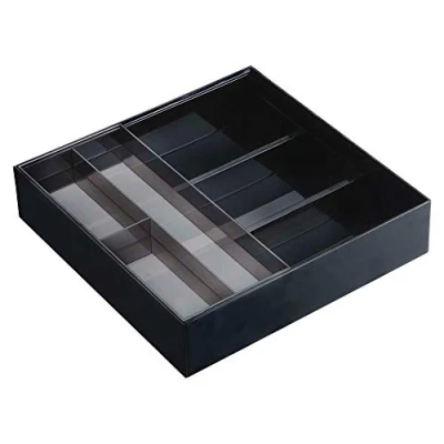 Imagen de YAMAZAKI Tower Organizador, Negro, Ausziehbar