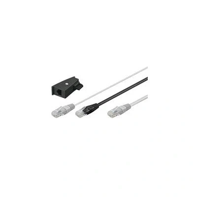 Imagen de Wentronic Cable y RJ45 adaptador TAE (2 conectores a RJ45)