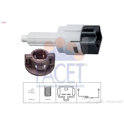 Imagen de FACET 7.1281 Interruptor luces freno mecánico Made in Italy OE Equivalent MITSUBISHI: PAJERO 3, Lancer 8, HONDA: Accord 7 Limousine