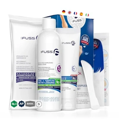 Imagen de Mr. Fuss Removedor de Callos Solution No. 4 Advanced Pack Basic Quitar las Durezas Sin Raspar ni Frotar Paquete Sistema Partes para la Eliminación Callosidad y Cutícula