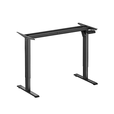 Imagen de Logilink Soporte de Escritorio eléctrico Altura Ajustable, 1 Motor, 700 1120 mm, Color Negro (sin Mesa)