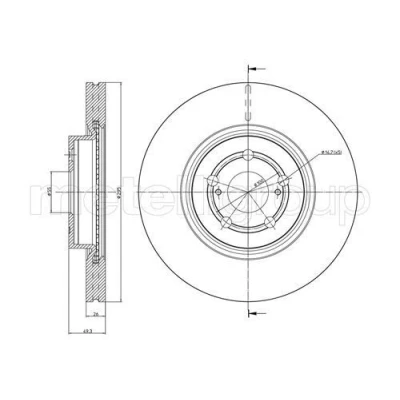Imagen de Disco de freno METELLI 23 0854C