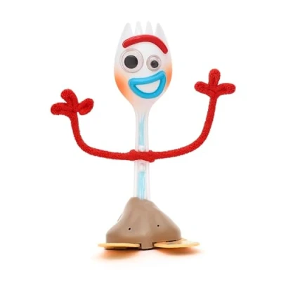 Imagen de Disney Store Official, Toy Story de Pixar, Forky, figura acción interactiva parlante, 18 cm, juguete tenedor cuchara y más 15 frases en inglés, interactúa con personajes, para mayores 3 años