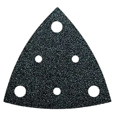 Imagen de FEIN 50 Hojas de lija granulación 120, Longitud canto 80 mm, Unid./Paq. 5 unid., Universal, Se pueden usar prácticamente en todos los materiales. Perforadas, fijación rápida por velcro.