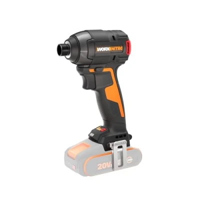Imagen de WORX Nitro Atornillador de impacto 20V Máx. WX265 Motor sin Escobillas 3 velocidades y 2 modos 200 Nm 3.400 r.p.m ligero compacto incluye baterías Ah cargador
