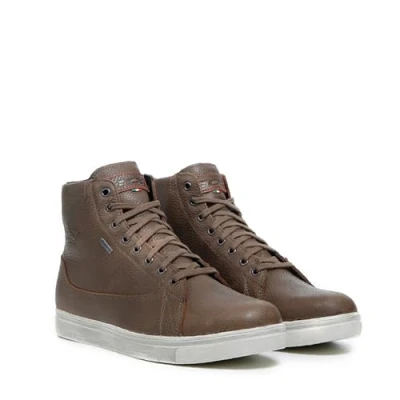 Imagen de TCX Mood GTX, Zapatillas de Moto para Hombre, Impermeables y Transpirables con Membrana Gore Tex, Parte Superior Piel, Cierre Cordones, marrón