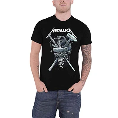 Imagen de Metallica History Hombre Camiseta Negro XL, 100% algodón, Regular