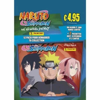 Imagen de Panini Naruto Shippuden 2 Un nuevo comienzo álbum + organizador de tarjetas bolsillos, 004628SPCFGD
