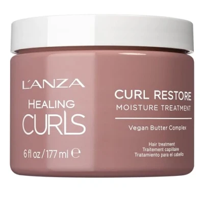 Imagen de L&#039;ANZA Crema Reparadora para Cabello Rizado hidratante definición de rizos sin aclarado; controla el encrespamiento y protege tu pelo frente al calor; sulfatos ni parabenos (177 ml)