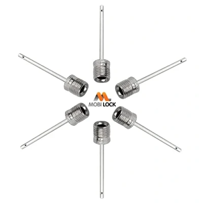 Imagen de Mobi Lock Aguja para inflar balones (Paquete de 6) Agujas Acero Inoxidable Bombas Ideal fútbol, Baloncesto, y Todos los demás Deportes