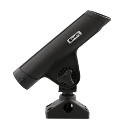 Imagen de Scotty Rodmaster II Soporte Negro W/ 0241 Montaje Lateral / Cubierta Cañero de pesca