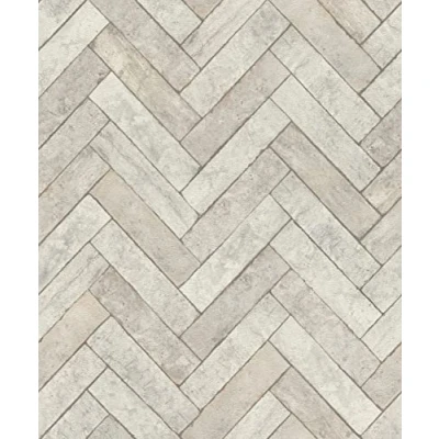 Imagen de Rasch WTD Factory V 499124 Papel pintado no tejido en gris claro con diseño de espina y piedra