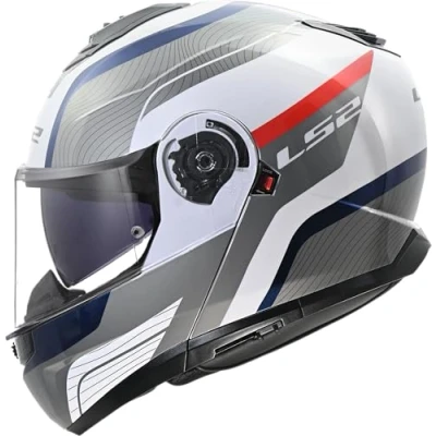 Imagen de LS2, Casco Moto Modular STROBE II MONZA White Blue Red, XL