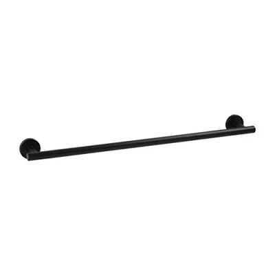 Imagen de Ambrosya Toallero de Acero Inoxidable en Negro Baño Soporte para Toallas Gancho (Acero (Negro))