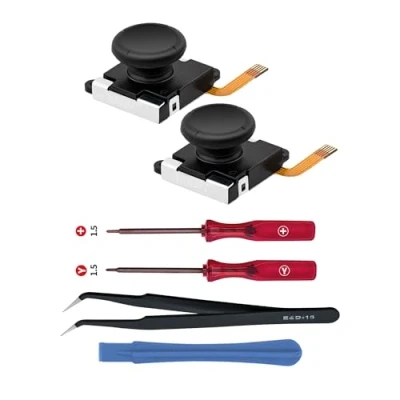 Imagen de Tolesum Switch Joystick Reemplazo Hall 3D Analog Joycon para NS Switch/Switch OLED Joycon/Switch Lite con Kit de Herramientas Reparación