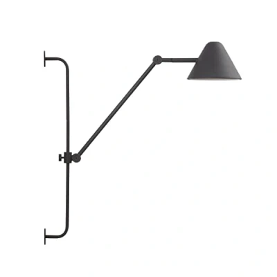 Imagen de EXO lighting Aplique de pared ARM, (H.60 cm), interior, negro, LED COB 5W, 3000K, 728lm, 330º y 180º, IP20 Ilumina salas espera, salones, comedores, estudio o lectura.