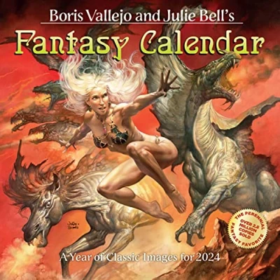 Imagen de BORIS VALLEJO JULIE BELL FANTASY 2024 WALL CAL: A Year of Classic Images for
