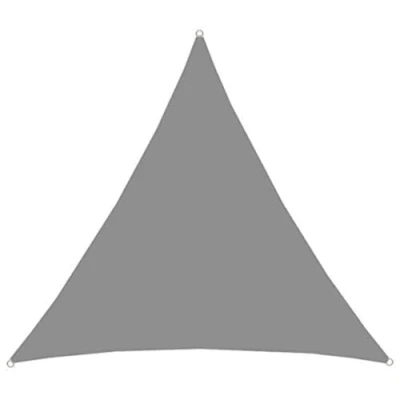 Imagen de AMANKA UPF50+ Toldo UV 3x3x3 m Triángulo Poliéster Hidrófugo Vela de Protección Solar Gris