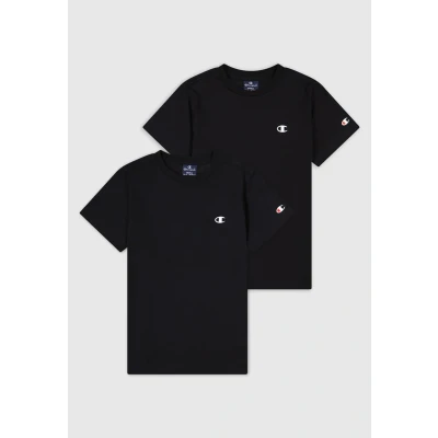 Imagen de Champion CREW NECK Unisex 2 PACK Camiseta básica para niños, Talla: 102/107, New black