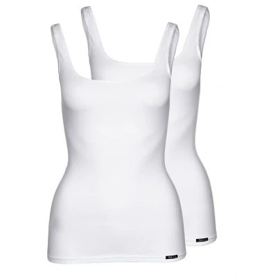 Imagen de Skiny Damen TANK TOP 2ER PACK Camiseta interior, Mujer, Talla: 44, White