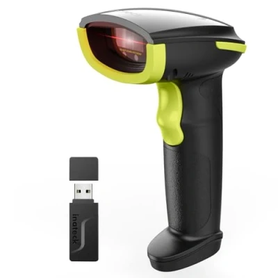 Imagen de Inateck Escáner de Código Barras Bluetooth AI, 1D Inalámbrico, Portátil con App y SDK, Batería 2000mAh, BCST 21 AI Verde