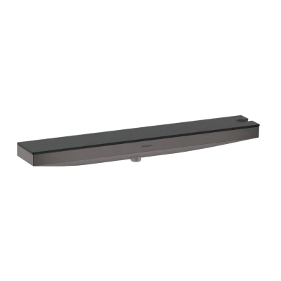 Imagen de hansgrohe Rainfinity, toma de agua con soporte ducha y repisa ducha, pared a la derecha estantería 50cm, cromo negro cepillado