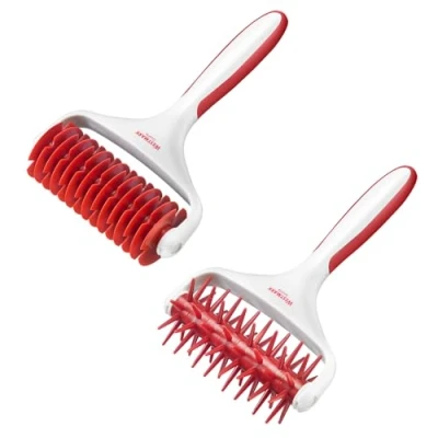 Imagen de Westmark 1 rodillo de rejilla 19,5 cm + 20 cm, plástico, blanco/rojo, 321822E6
