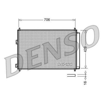 Imagen de DENSO DCN50030 Condensador con secador 706x429x16 R 134 a 706