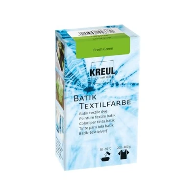 Imagen de KREUL 98531 Colorante Verde Fresco, 70 g, Color en Polvo para Batik y teñido de Textiles, Fresh Green, Standard