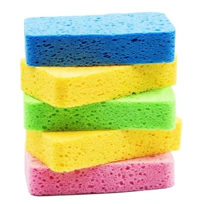 Imagen de Temede esponjas grandes de celulosa, cocina para platos, gruesas y resistentes, estropajo antiarañazos el hogar, utensilios cocina, baño, embalaje comprimido (paquete