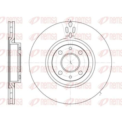 Imagen de REMSA 6316.11 Disco de freno Eje delantero 284, 284 22 4 ventilado FIAT: BRAVO 2, Stilo Hatchback, Multi Wagon, LANCIA: DELTA 3, 1