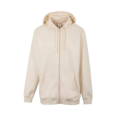 Imagen de Mukua Byron; Sudadera unisex con cremallera y capucha; color Ivory; talla L