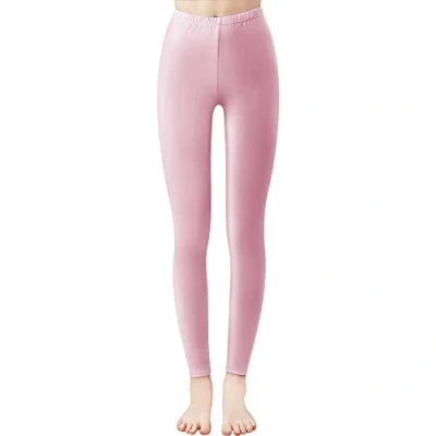 Imagen de Libella Mujer Leggins Largos Deportivas Multicolor con Cintura de Altura Ajustado Hecho algodón 4108 Bebé Rosa L