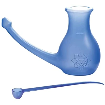 Imagen de Yoga mad Scandinavian and Meditation School Nosebuddy Botella para limpieza de nariz, color azul