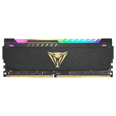 Imagen de Patriot Memory Viper Steel DDR4 3600 16GB (1x16GB) CL20 Módulo LED RGB de Memoria Alto Rendimiento Gris