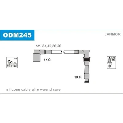 Imagen de JANMOR ODM245 Juego de Cables Encendido OPEL: Corsa B Hatchback