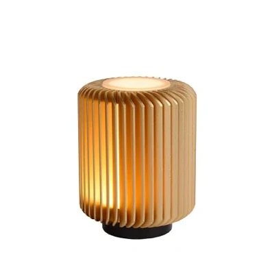 Imagen de LUCIDE TURBIN Lámpara de mesa Ø 10,6 cm LED 1x5W 3000K Oro mate/Latón