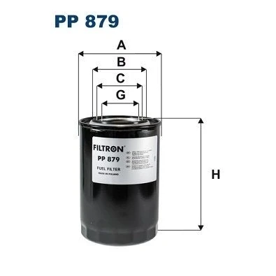 Imagen de Filtro de combustible FILTRON PP879