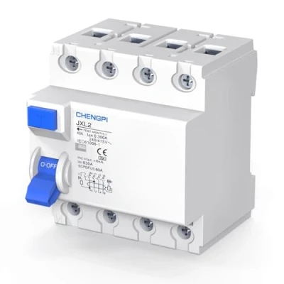 Imagen de CHENGPI Interruptor Diferencial, FI, Tipo A 40A, 300mA, 4P, Diferencial Auto Rearmable, Rearme Automatico