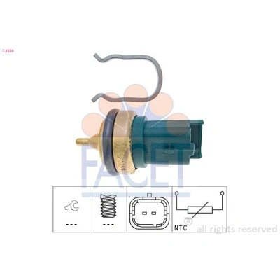 Imagen de FACET 7.3328 Sensor, temperatura del refrigerante Made in Italy OE Equivalent PEUGEOT: Partner I Combispace, 207 Hatchback, 308 SW 2