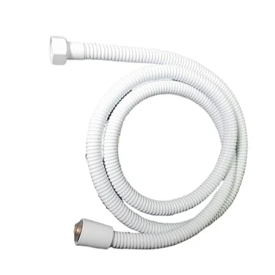 Imagen de QIULKU Manguera Ducha,Flexo Ducha Cerradura Doble Blanca del Tubo Flexible de la Acero Inoxidable Color el 1.5M con los Tubos internos EPDM(120cm)