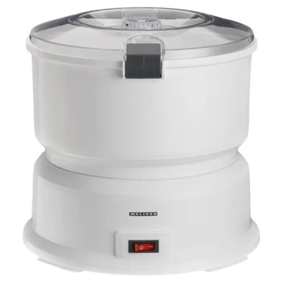 Imagen de MELISSA 16220008 Pelador de patatas eléctrico, capacidad 1 kg, con centrifugadora ensalada, 85 W, color blanco