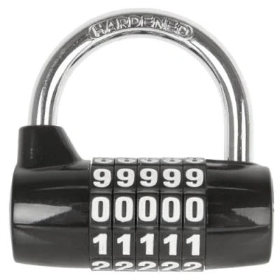 Imagen de M Wave 230121 Candado numérico, Unisex, Negro