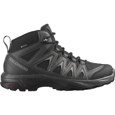 Imagen de Salomon X Braze Mid Gore Tex Zapatillas Impermeables Outdoor para Mujer, Básicos el senderismo, Diseño deportivo, Uso versátil, Black, 41 1/3