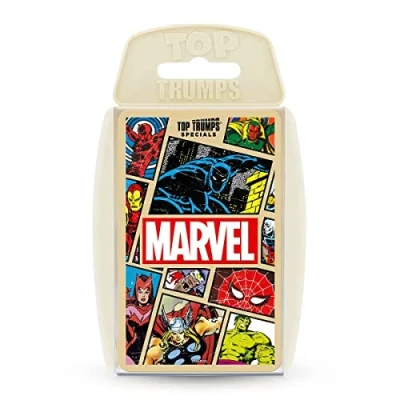 Imagen de Top Trumps Marvel Comics Retro Specials Juego de Cartas, Juega con Spider Man, Iron Capitán América, Hulk, Loki y Galactus, Educativo para más 2 Jugadores es un Gran Regalo Mayores 6