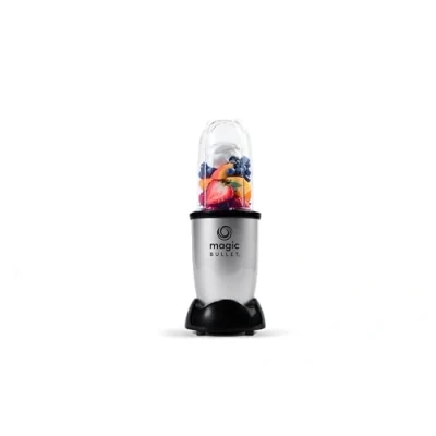 Imagen de Magic Bullet Mini de nutribullet, Batidora pequeña, máquina para hacer smoothies, 200 W potencia, Gris, MBR03, pack 3