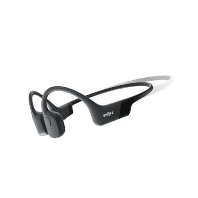 Imagen de SHOKZ OpenRun Mini Auriculares conducción ósea, Open Ear Deportivos inalámbricos con Bluetooth, micrófono, de oído Abierto Resistentes al Agua IP67 para Correr, USB C, Negro
