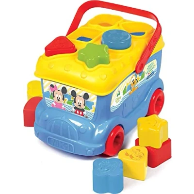 Imagen de Clementoni Baby Disney Mikey Mouse autobús con piezas para encajar, a partir de 10 meses (14395)