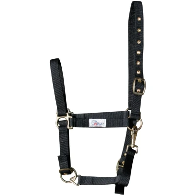 Imagen de Harry&#039;s Horse Cabestro 3x ajustable Cob Negro