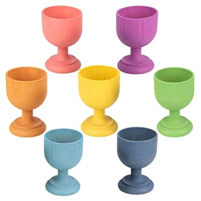 Imagen de TickiT 74057 Wooden Rainbow Egg Cups PK7